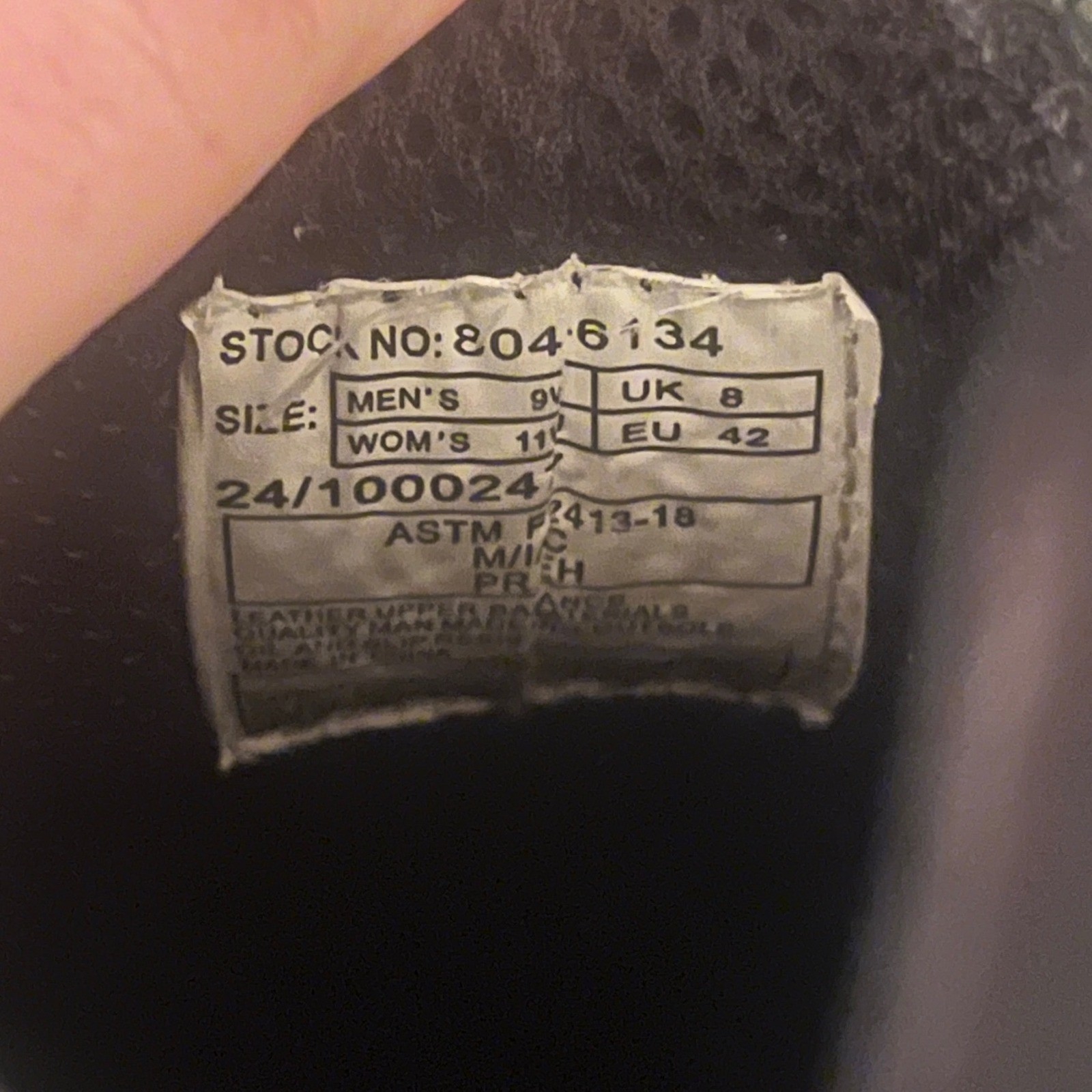 Thorogood Men's 6 Inch EH Comp Toe Station Work Boots Black Leather- Size 9.5