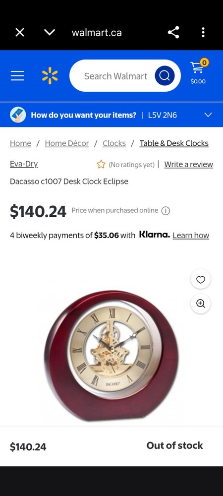 Dacasso Eclipse Burgundy Wood Desk Clock Skeleton Gear C1007