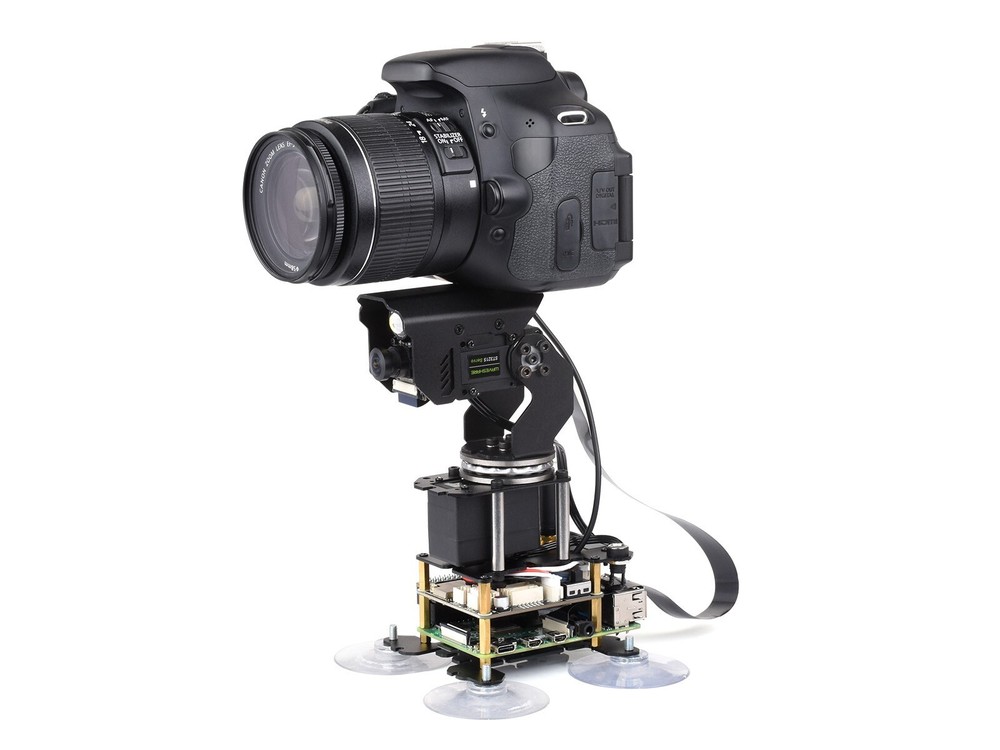 Waveshare 360° Omnidirectional High-Torque 2-Axis Expandable Pan-Tilt Camera
