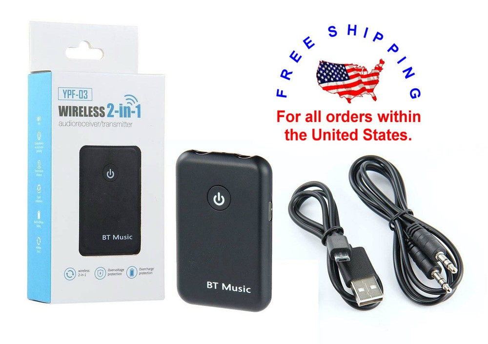 2in1 Wireless USB 4.2 Bluetooth Receiver TV, Music AUX Audio Transmitter 3.5mm