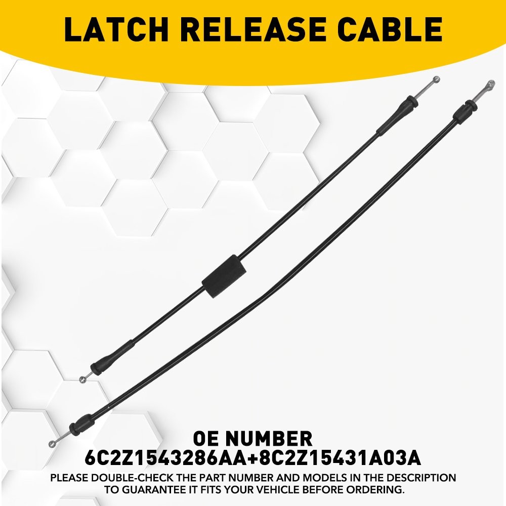 Rear Left Cargo Door Latch Release Cable for Ford E150 E250 E350 E450 1992-2009