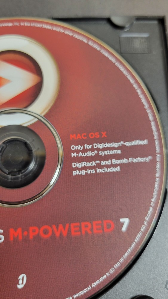 Pro Tools M-Powered 7 (Digidesign / Avid) — Rare Vintage Software CD – Physical