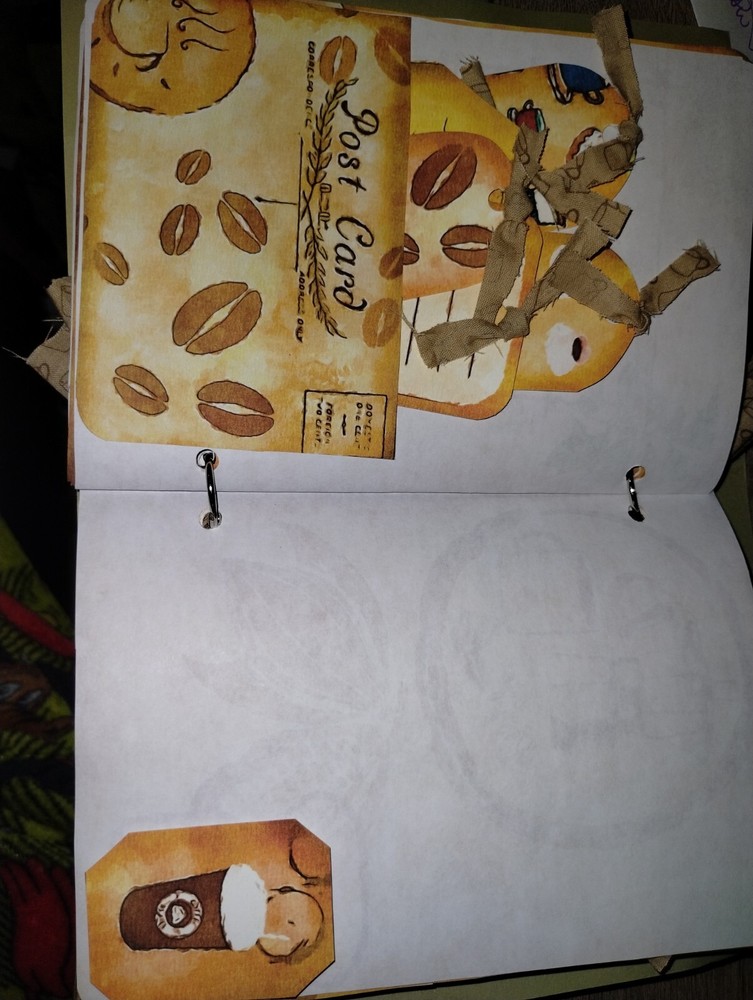 Coffee Junk Journal Scrapbook USA