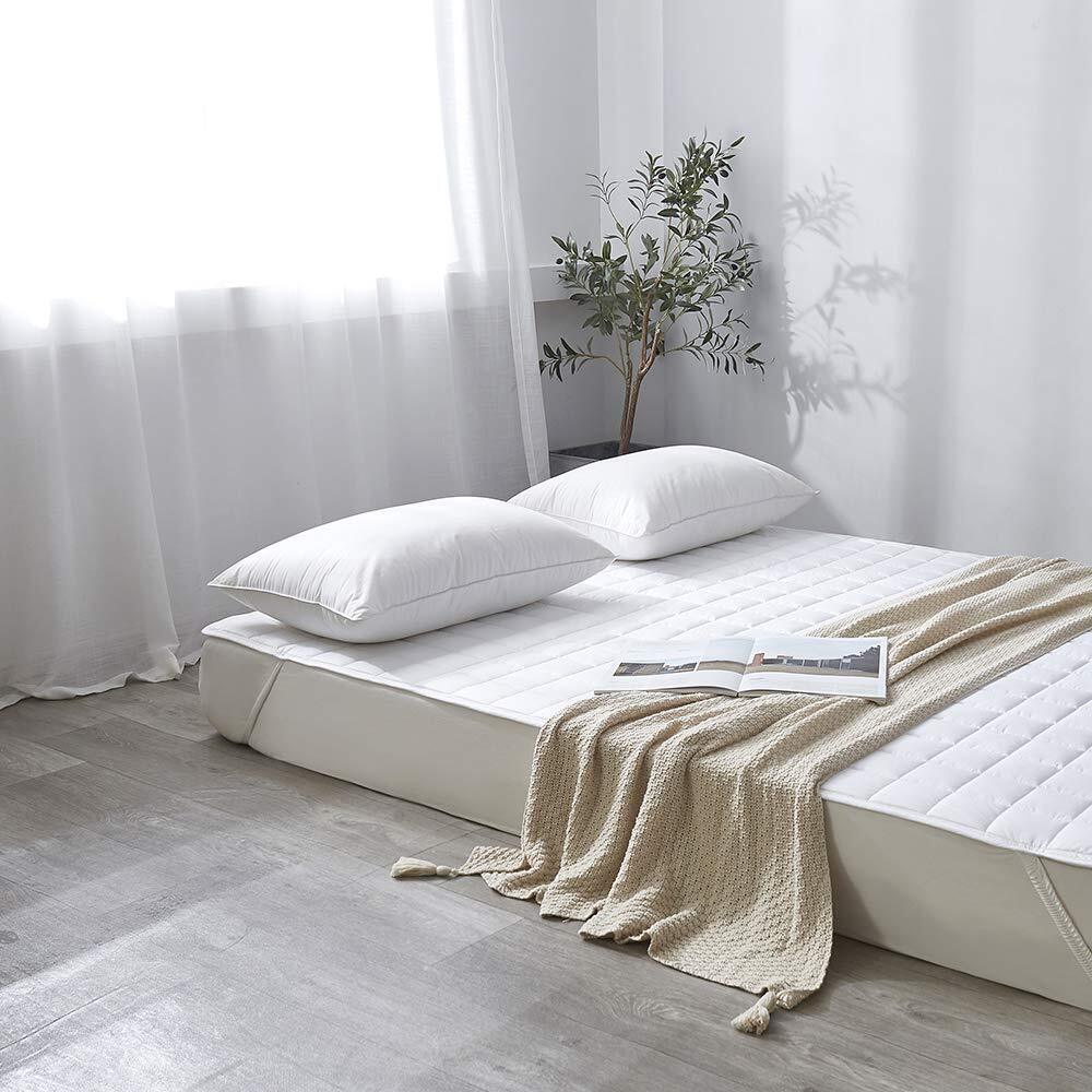Twin Size Microfiber Mattress Pad ProtectorTopperBreathable Cover with Elasti...