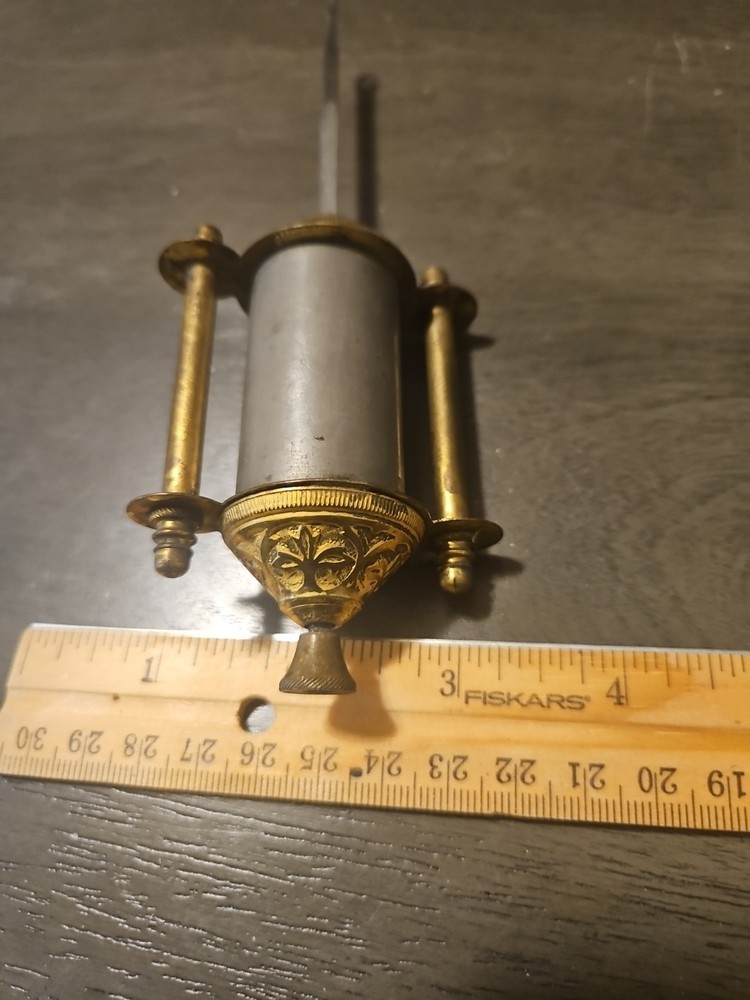 Antique Shelf Clock Single Barrel Mercury Pendulum