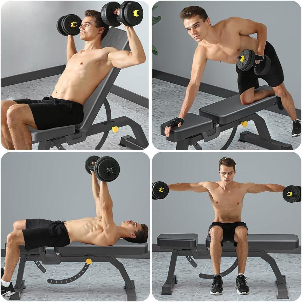 Versatile Adjustable Weight Bench for Incline, Flat, and Decline Workouts