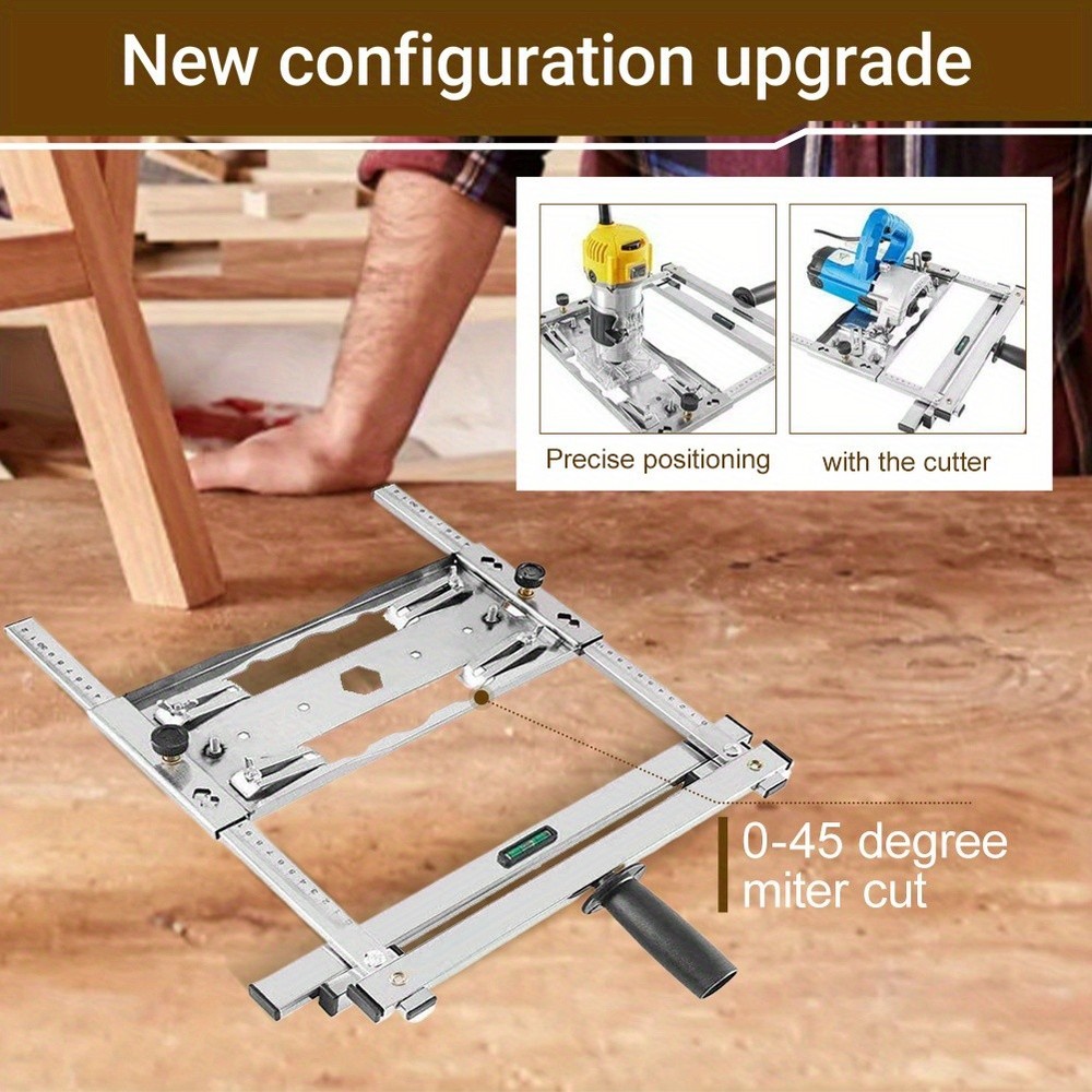 Circular Saw Guide Rail Adjustable Cutting Machine Base Guide For Woodworking