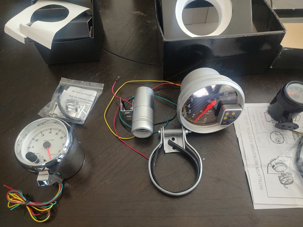 3 Tachometers 5" 3.5" And 2"