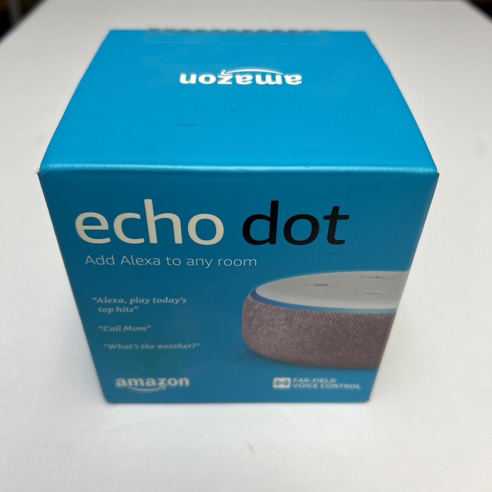 New in Sealed Box- Amazon Echo Dot (3rd Generation) Smart Speaker - Plum
