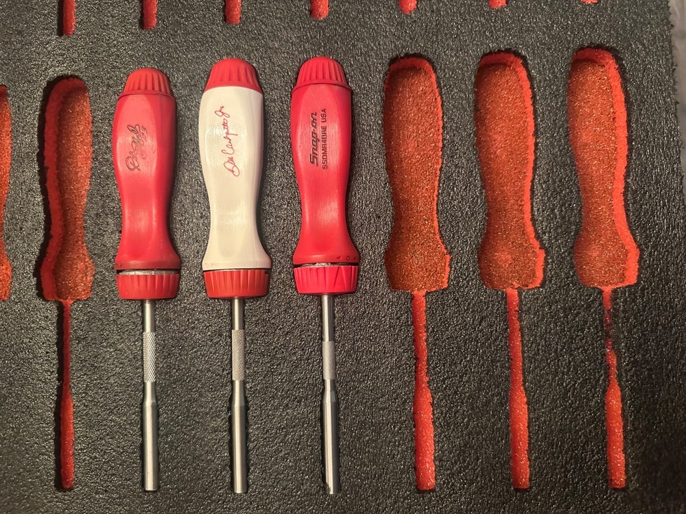 Snap-on SSDMR4B Ratcheting Screwdriver Foam Organizer | Custom Toolbox Insert