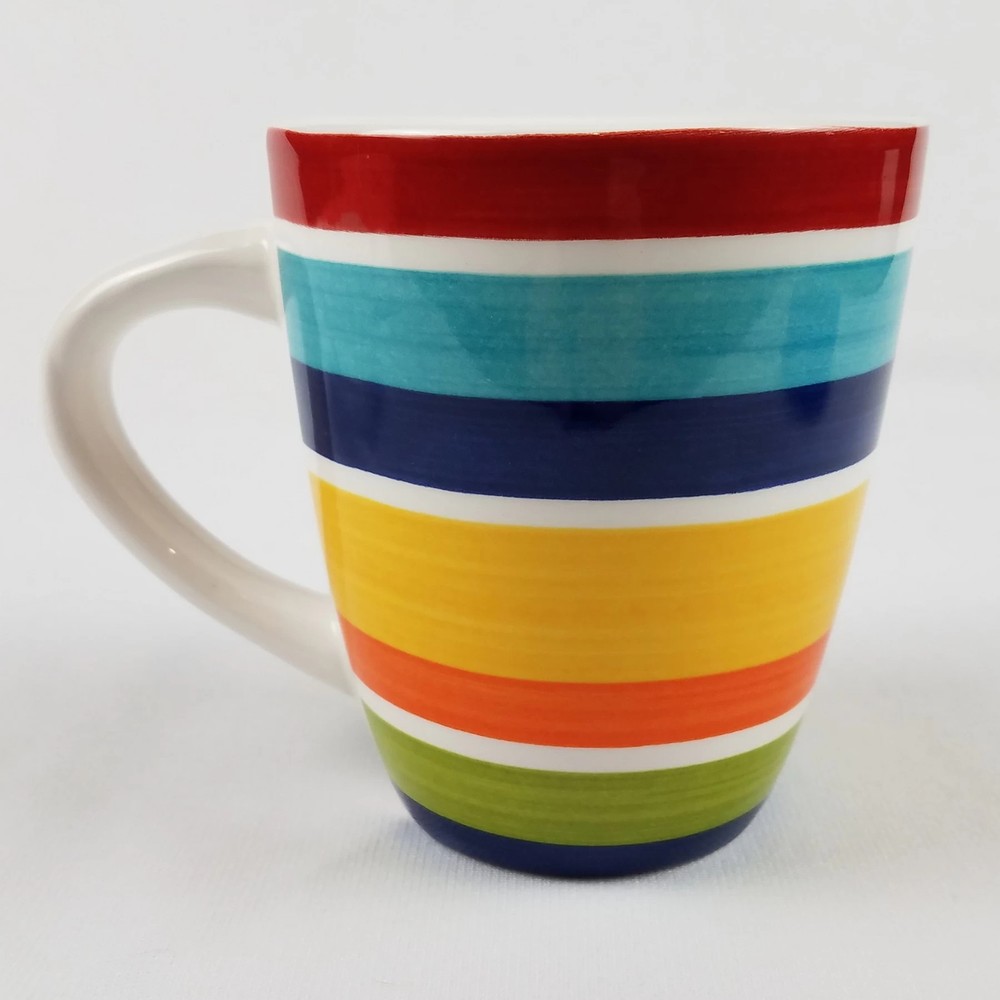 Mainstays Mug - Multicolor Bands/Stripes
