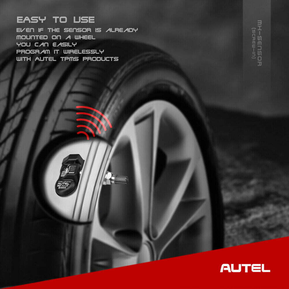 4pcs Autel MX-Sensor 315&433MHz Programmable TPMS Universal Tire Pressure Sensor