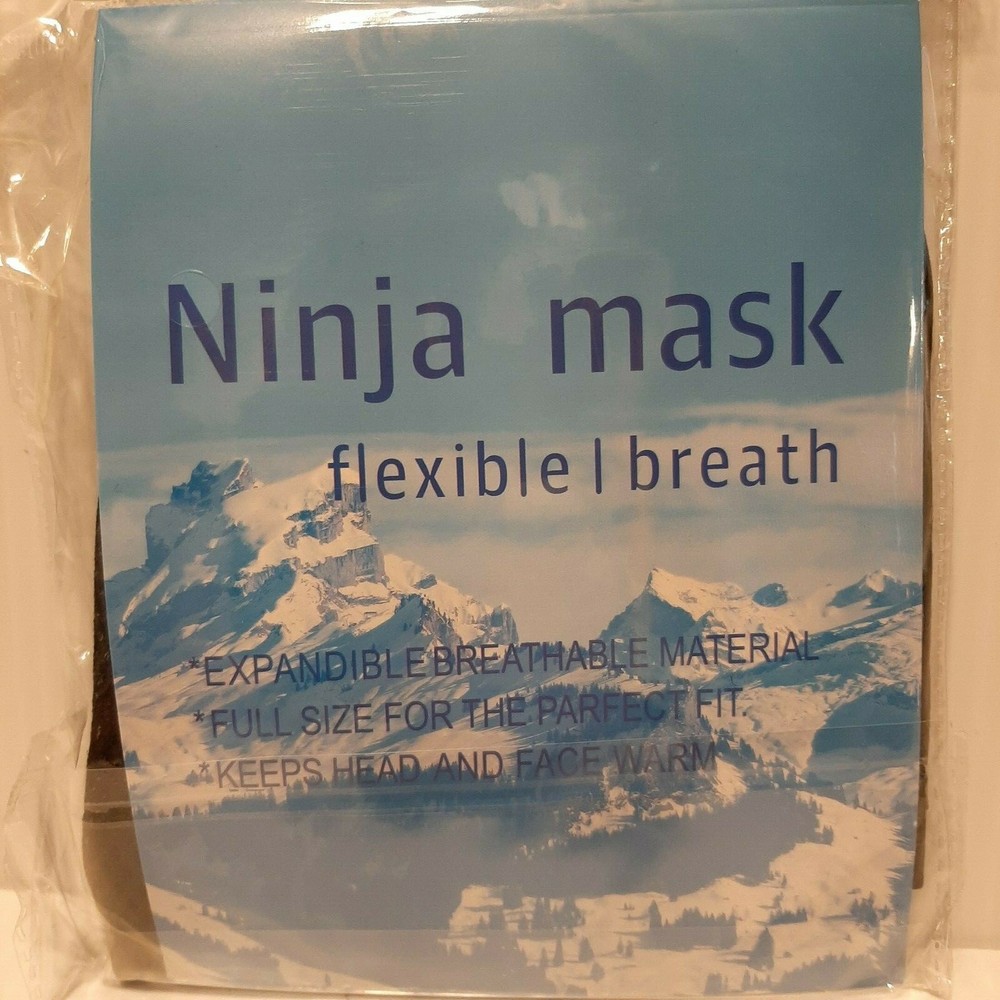 NINJA FACE MASK - EXPANDABLE BREATHABLE MATERIAL FULL COVERAGE OF HEAD