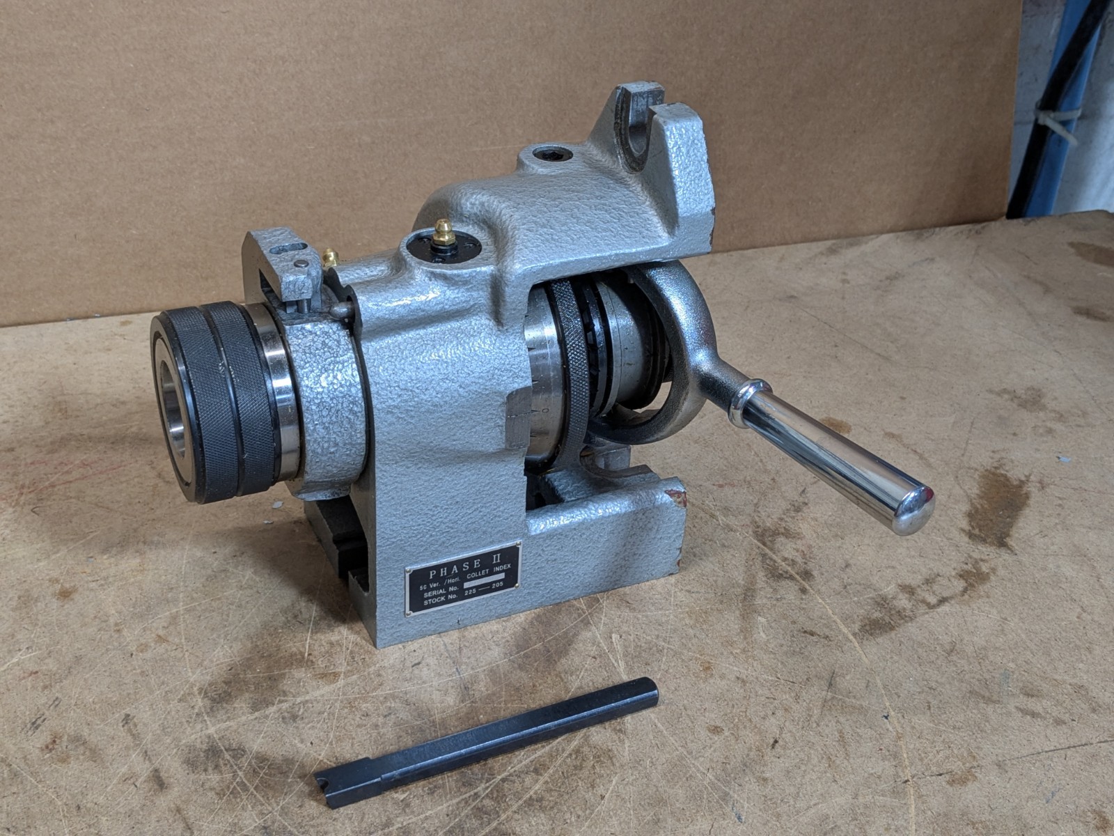 Phase II Horizontal / Vertical 5C Collet Indexer 24 Inc. 225-205 Parts / Repair