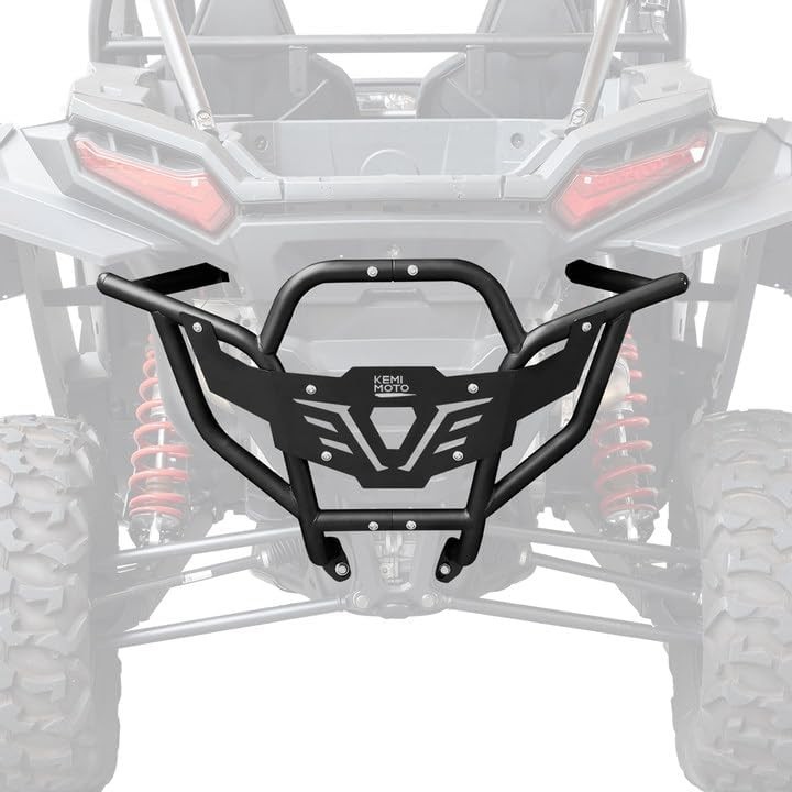 KEMIMOTO Heavy Duty Steel Rear Bumper Compatible with 2024 2025 2026 Polaris RZR
