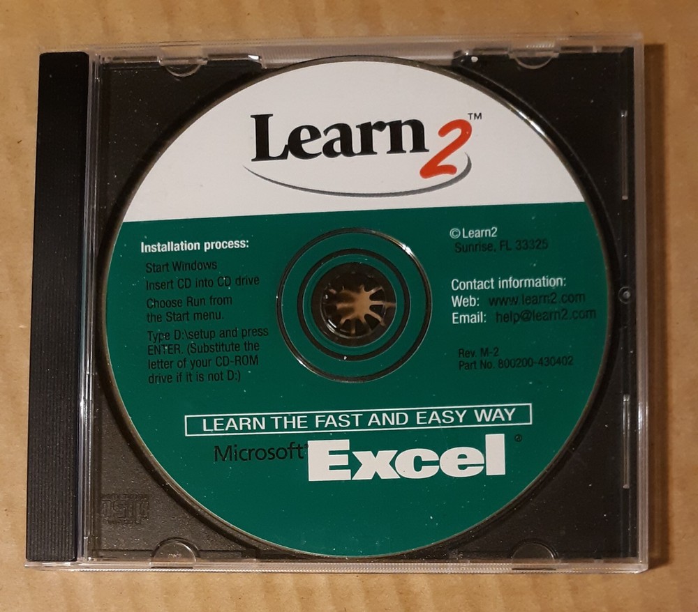 Learn2 Excel by Microsoft CD-ROM