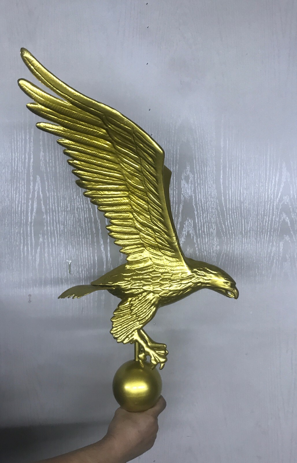 Flagpole Eagle Topper Decorative Gold Finial Globe Outdoor XX-Large 32 inch