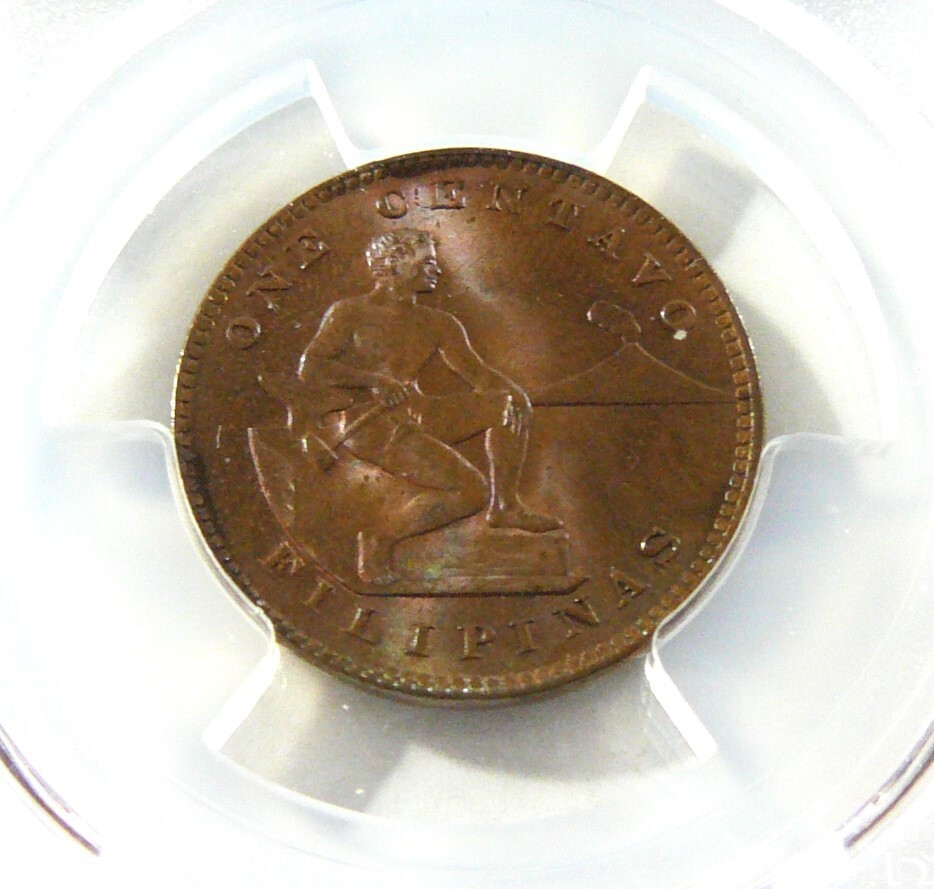 Philippines 1905 One Centavo PCGS MS65 RB