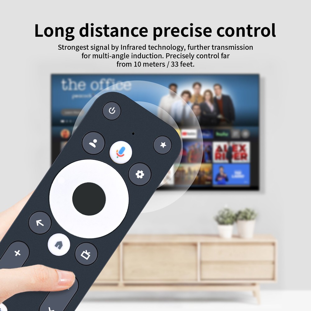 Voice Remote Control For Onn Google TV 4K Pro Streaming Device