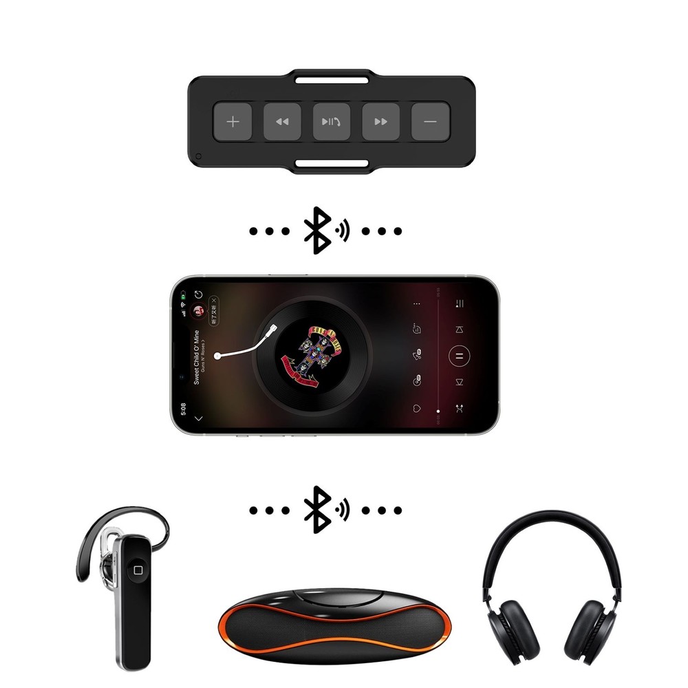 Waterproof BT006 Wireless Bluetooth Audio Music Play Phone Remote Controller