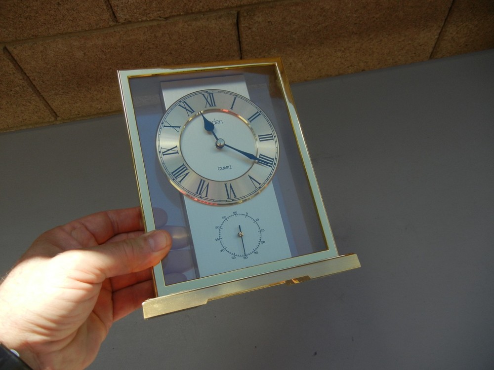 LINDEN Quartz Desk Clock - 8.25" tall