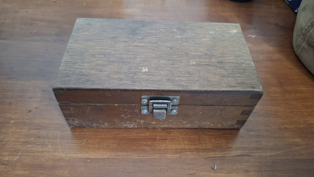 PARALLEL BARS IN WOODEN CASE GOOD USED CONDITION