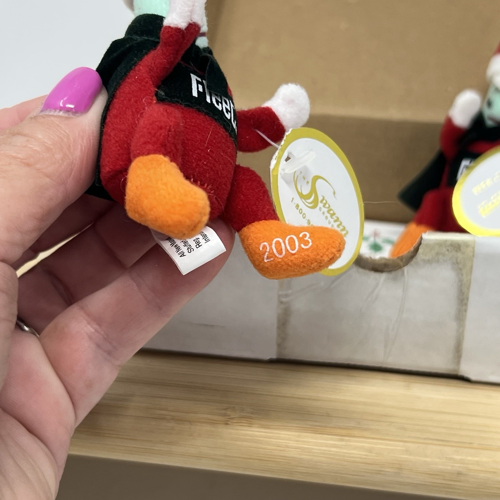 Pharmaceutical Drug Rep Fleet Enema Plush 2003 5” EneMAN Christmas Collectible