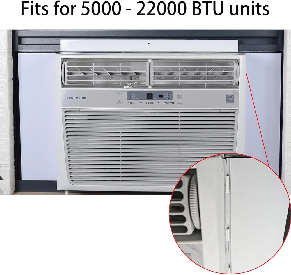 Window Air Conditioner Foam Insulation Panels,AC Side Insulating Panel Kit,2 Pac