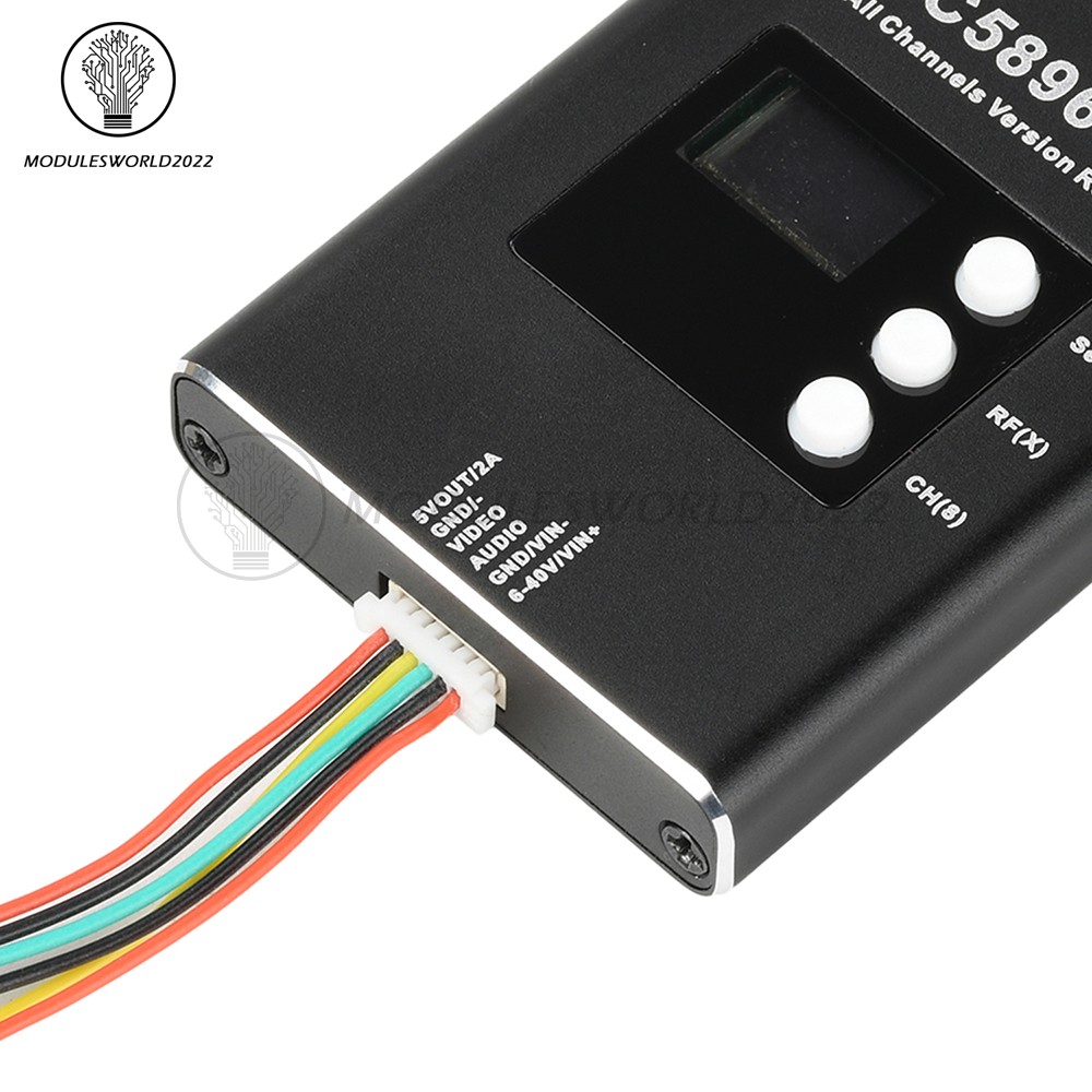 DC6-40V RC5896S Receiver 5.8GHz Video Receiver Compatible 5.8G Image Transmitter