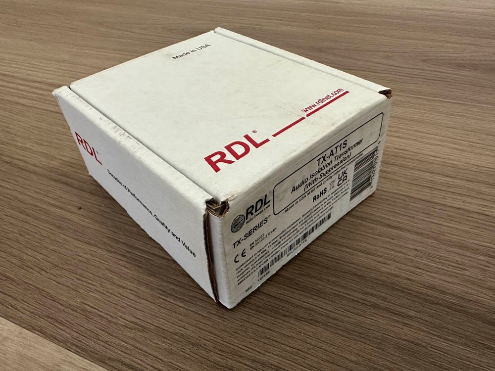 RDL TX-AT1S Audio Isolation Transformer with Suppression SAME DAY SHIP
