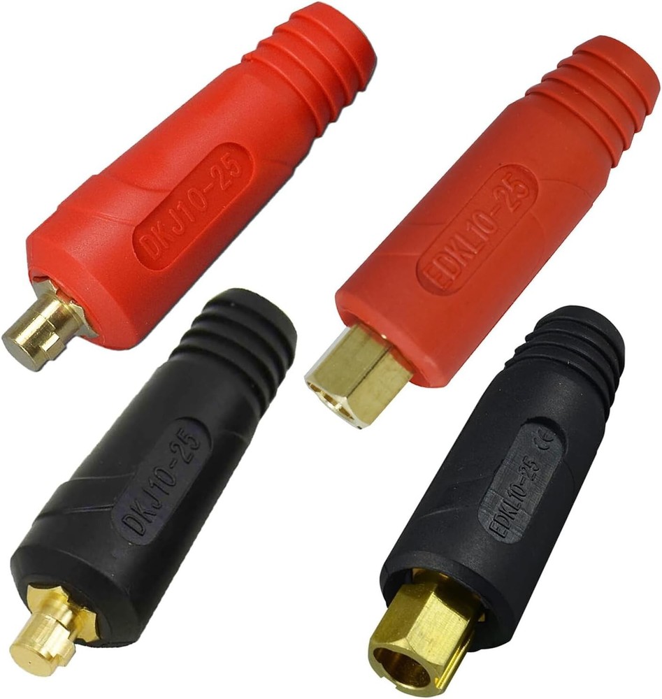 RIVERWELD TIG Welding Cable Panel Connector Plug Socket EDKL DKJ10-25 200A 4pcs