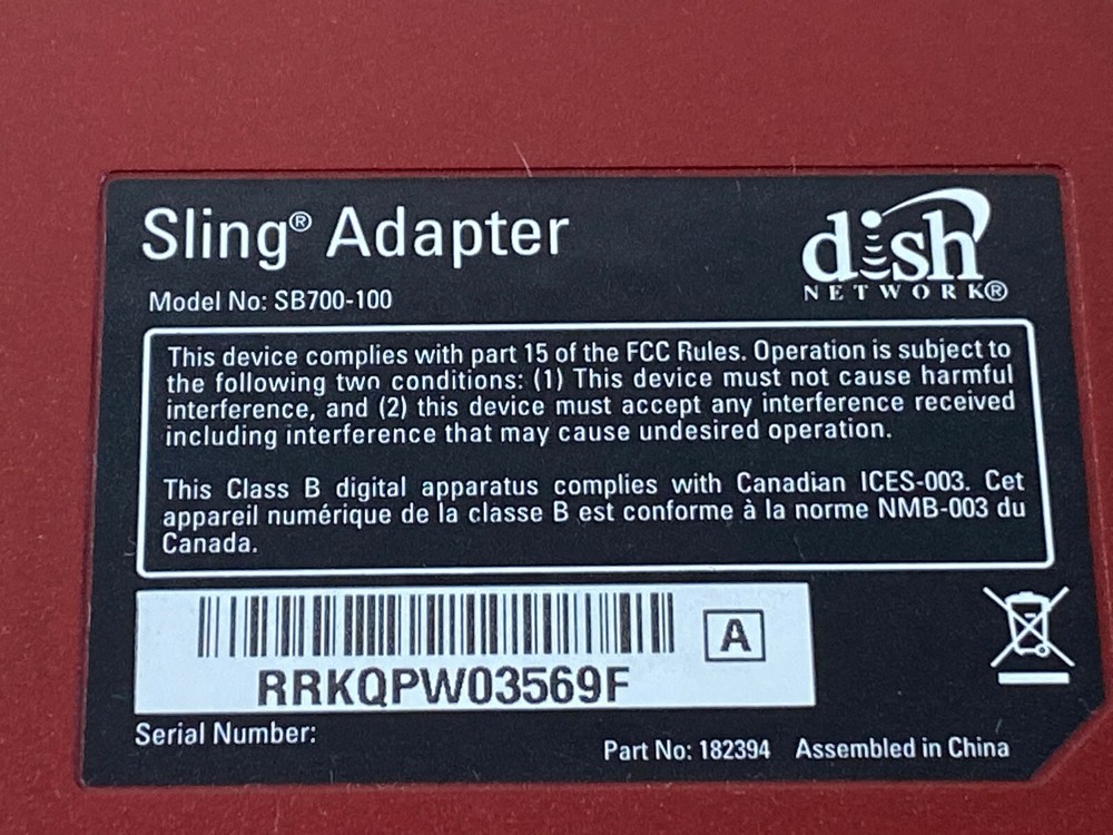 T6: DISH NETWORK SLING ADAPTER SB700-100