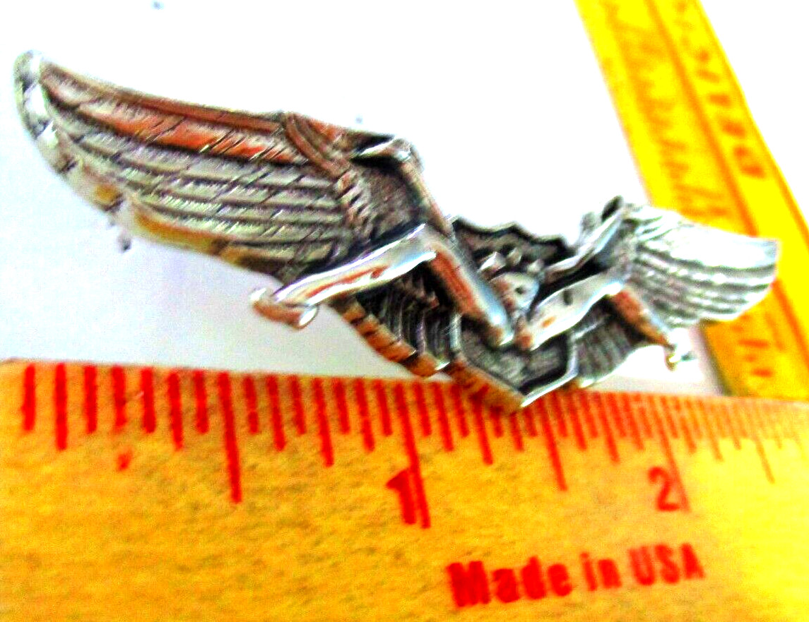 bush pilot pin vintage collectible old biker vest hat "Get Your Wings" pinback