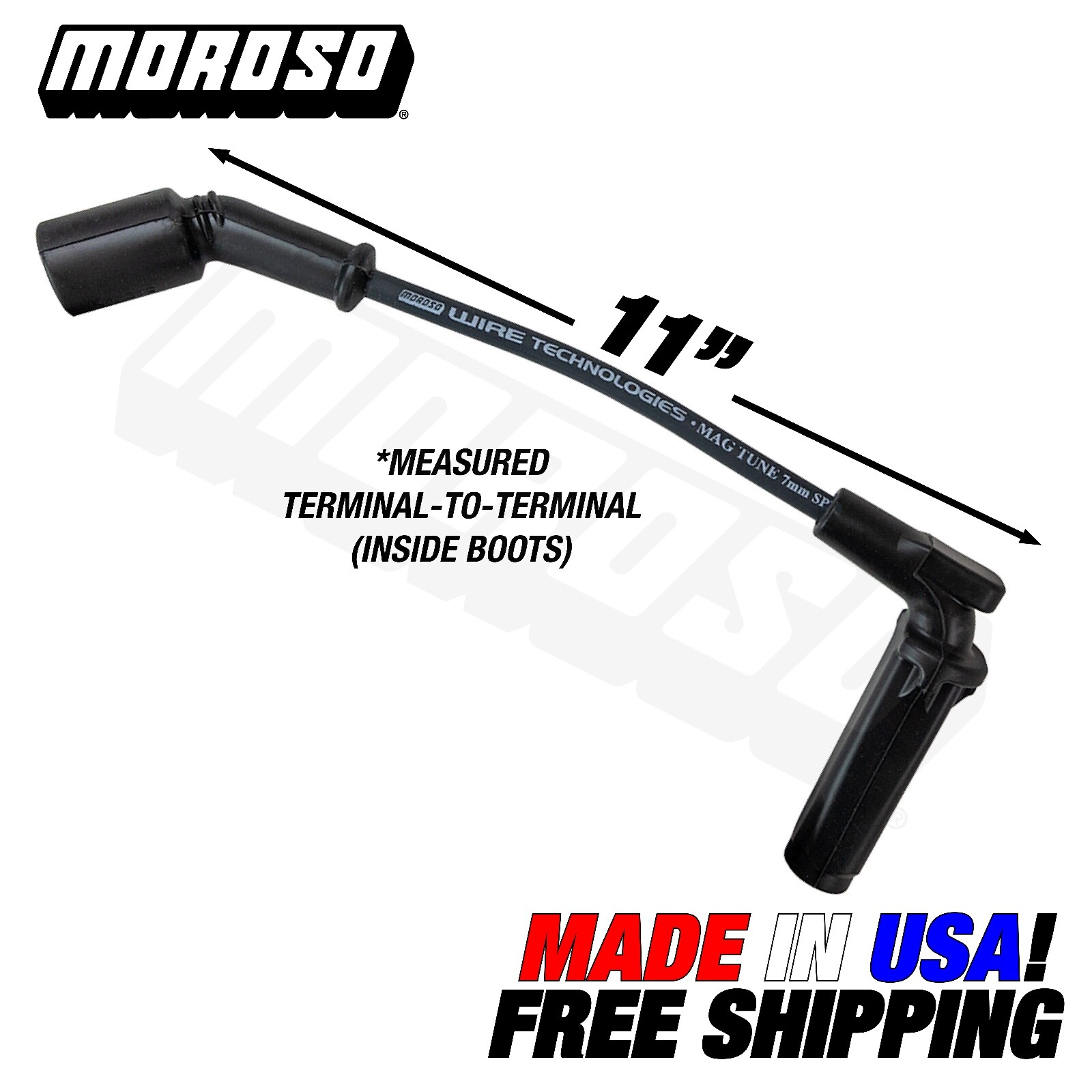 MOROSO LS SPARK PLUG IGNITION WIRE 11" CHEVY GMC CADILLAC 4.8L 5.3L 6.0L 6.2L