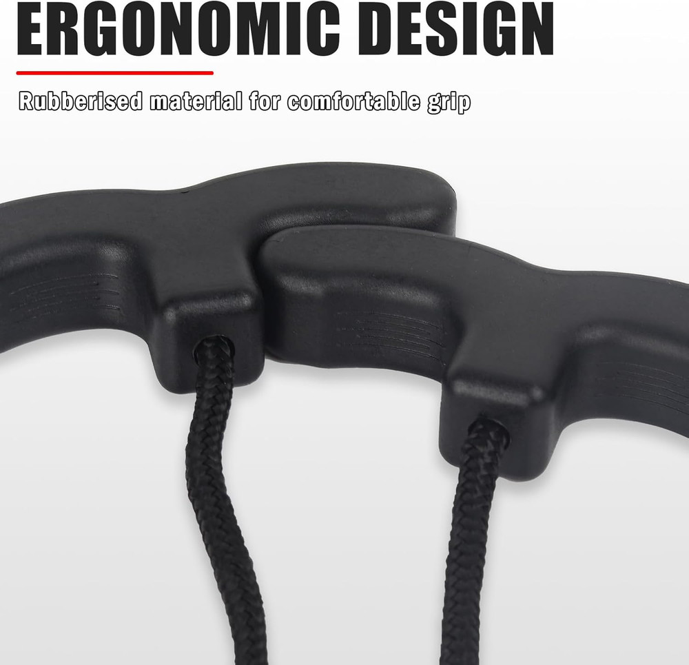 Crossbow Cocking Rope Cocker Double Handle Pull Cord Archery Hunting Tool