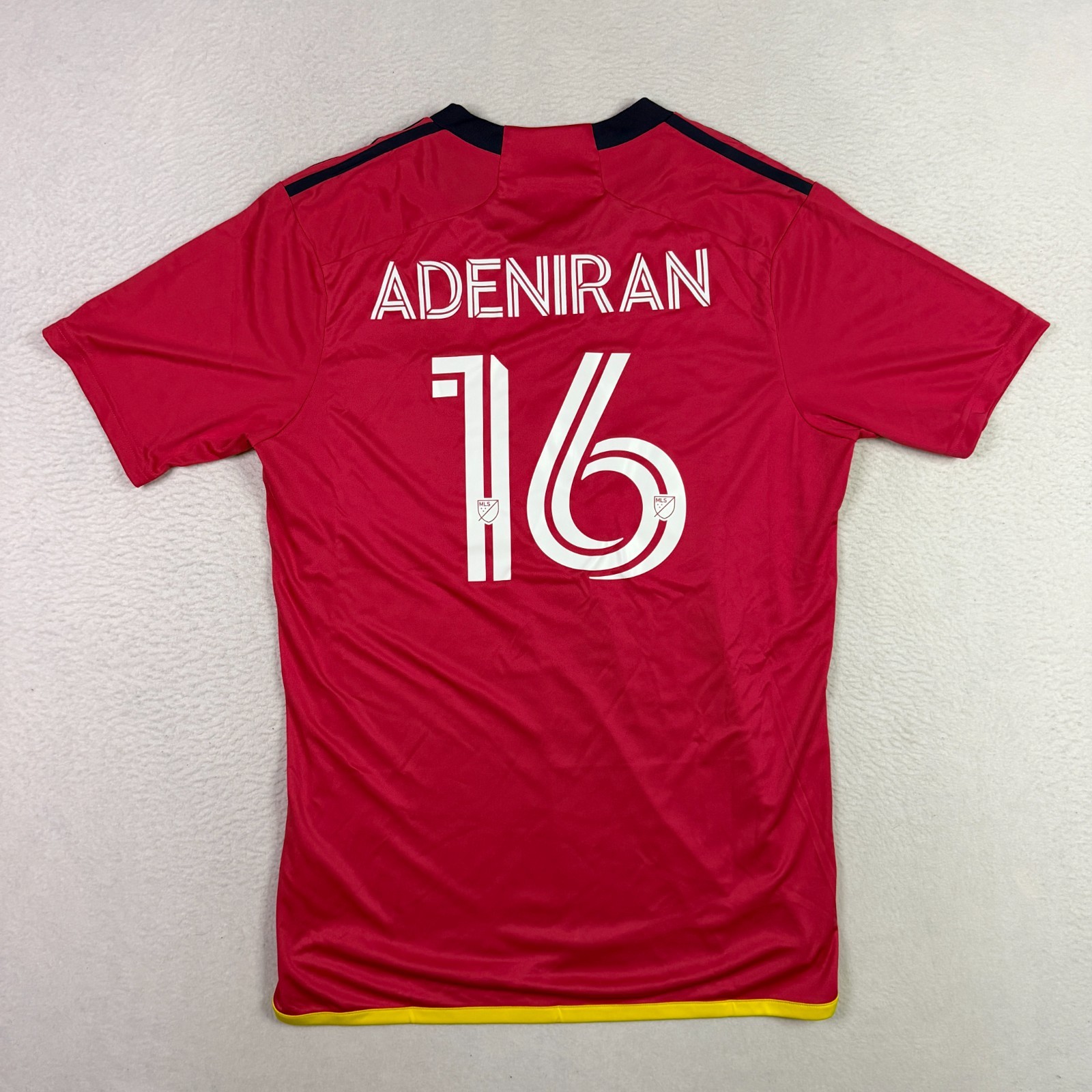 Adidas St. Louis City SC MLS Soccer 23/24 Red Home Kit Jersey Adeniran Men Large