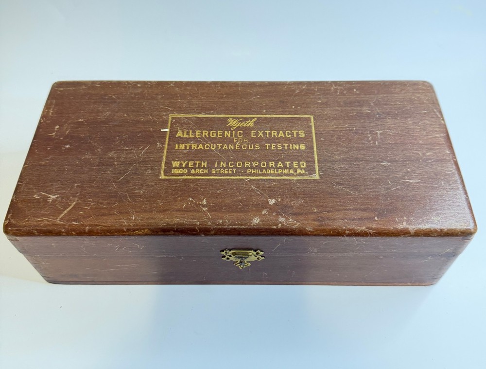 Vintage Wyeth allergenic extracts test kit, Bartos System design