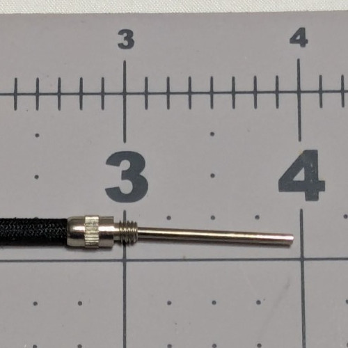 VINTAGE PRONTOR Cable shutter Release Remote CABLE 10" BLACK /SILVER PUSH BUTTON