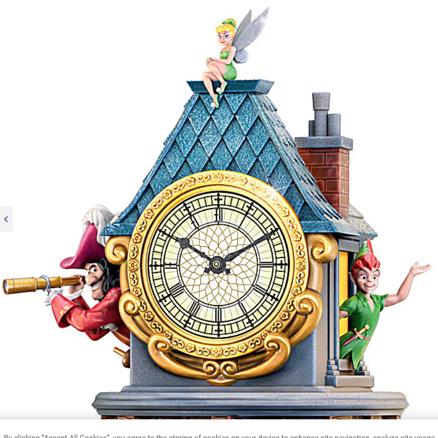 Disney Stackable Tower Clock Collection With Sculpted Scenes COMPLETE SET of 4