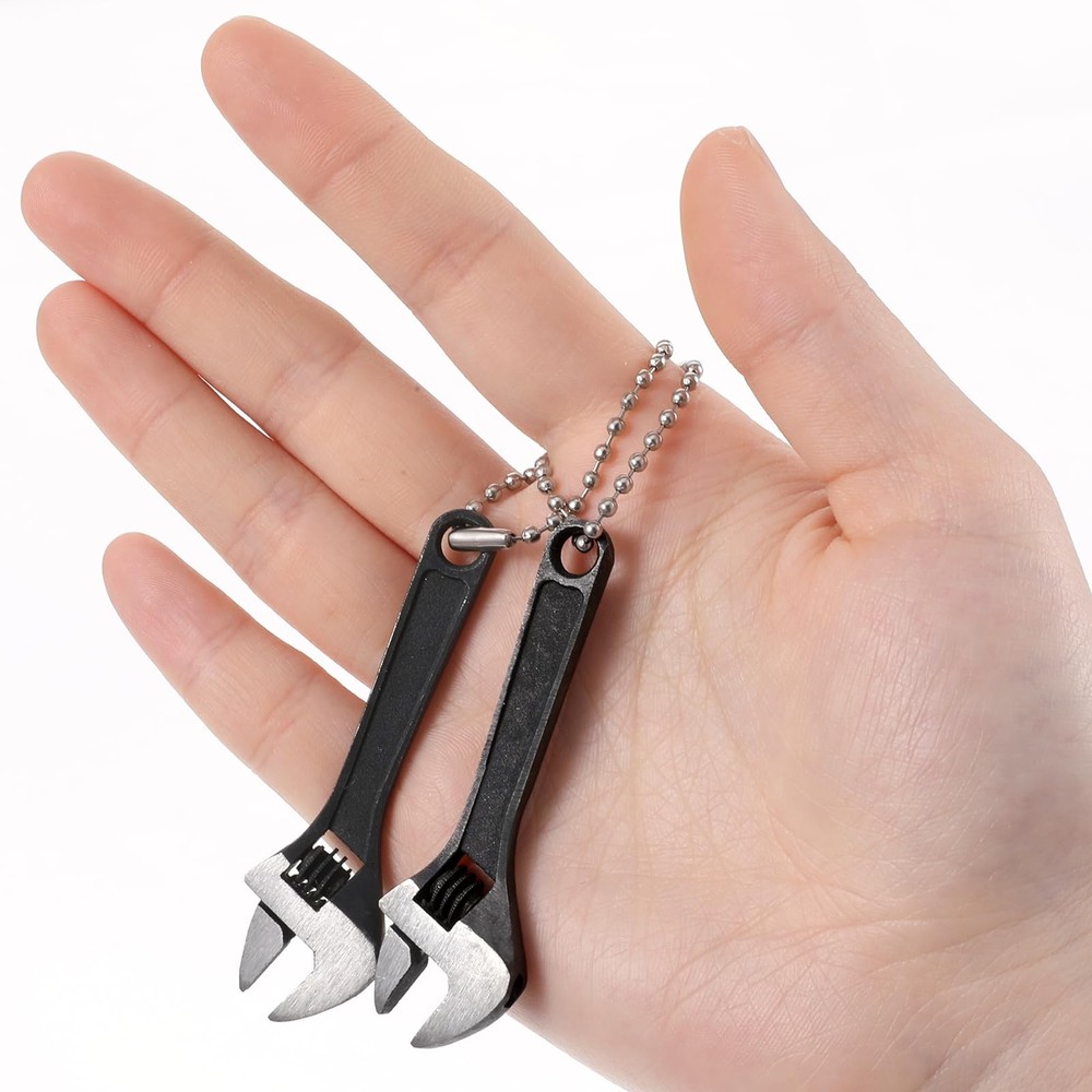 2 Pcs 2.5'' Tiny Adjustable Wrench, Mini Adjustable Wrench Small Crescent Wre