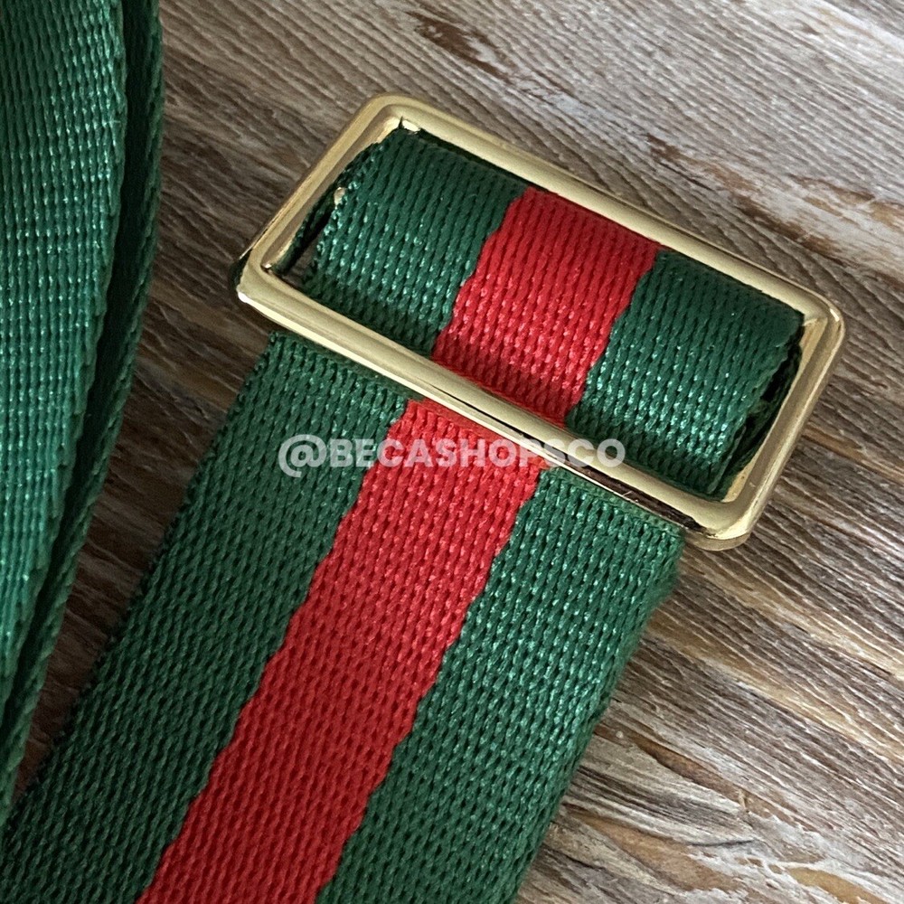 Red and Green Web Canvas Strap Replacement