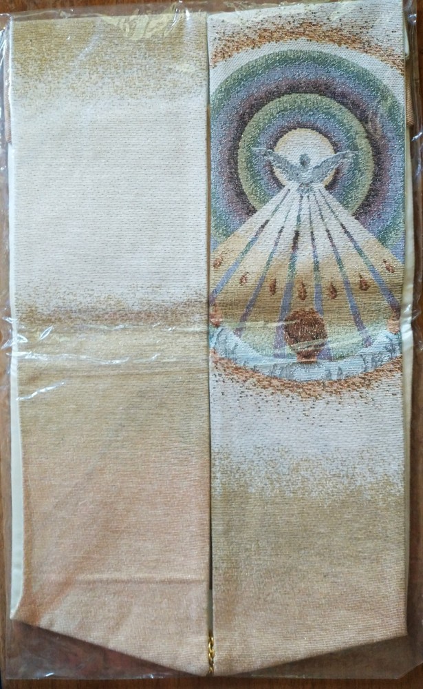 Pentecost Off-White Stole for Deacon from Ecumenicus