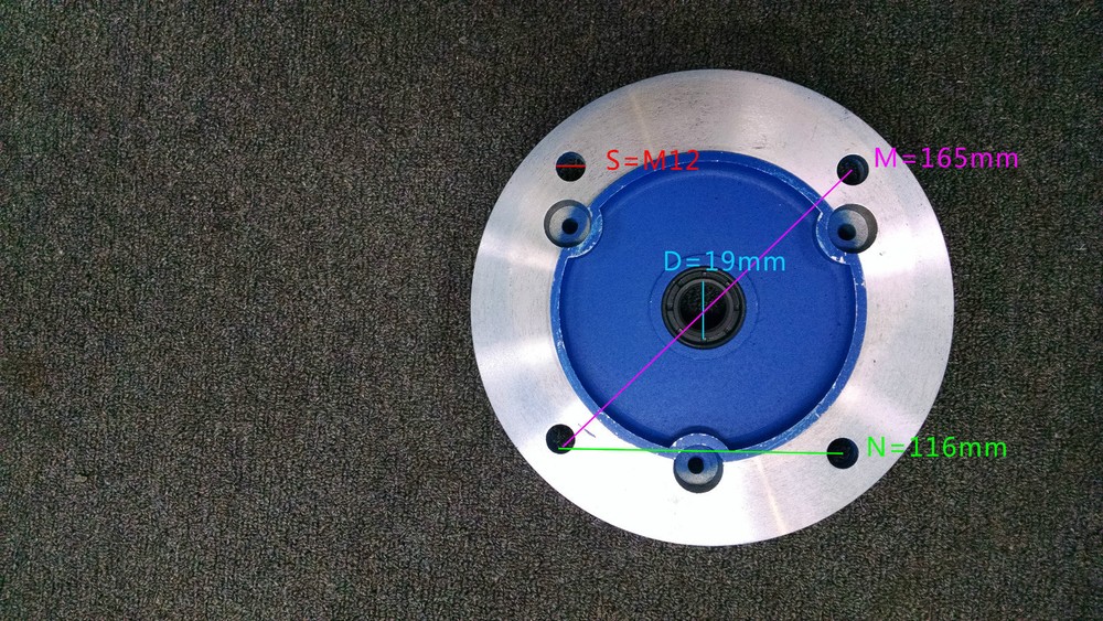 Flange shaft 19mm, B5 GL-80