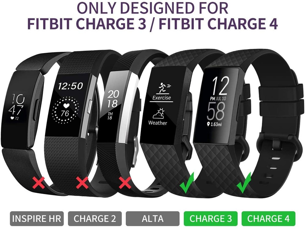 Bands Compatible with Fitbit Charge 4 Fitbit Charge 3 Fitbit Charge 3 SE