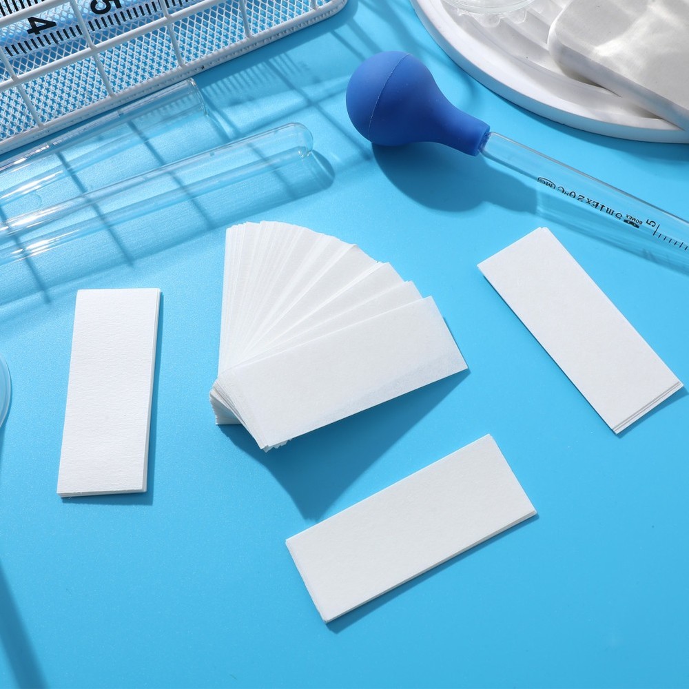 200 Pcs Laboratory Paper Strips Filter Papers Quadrant Separating Science