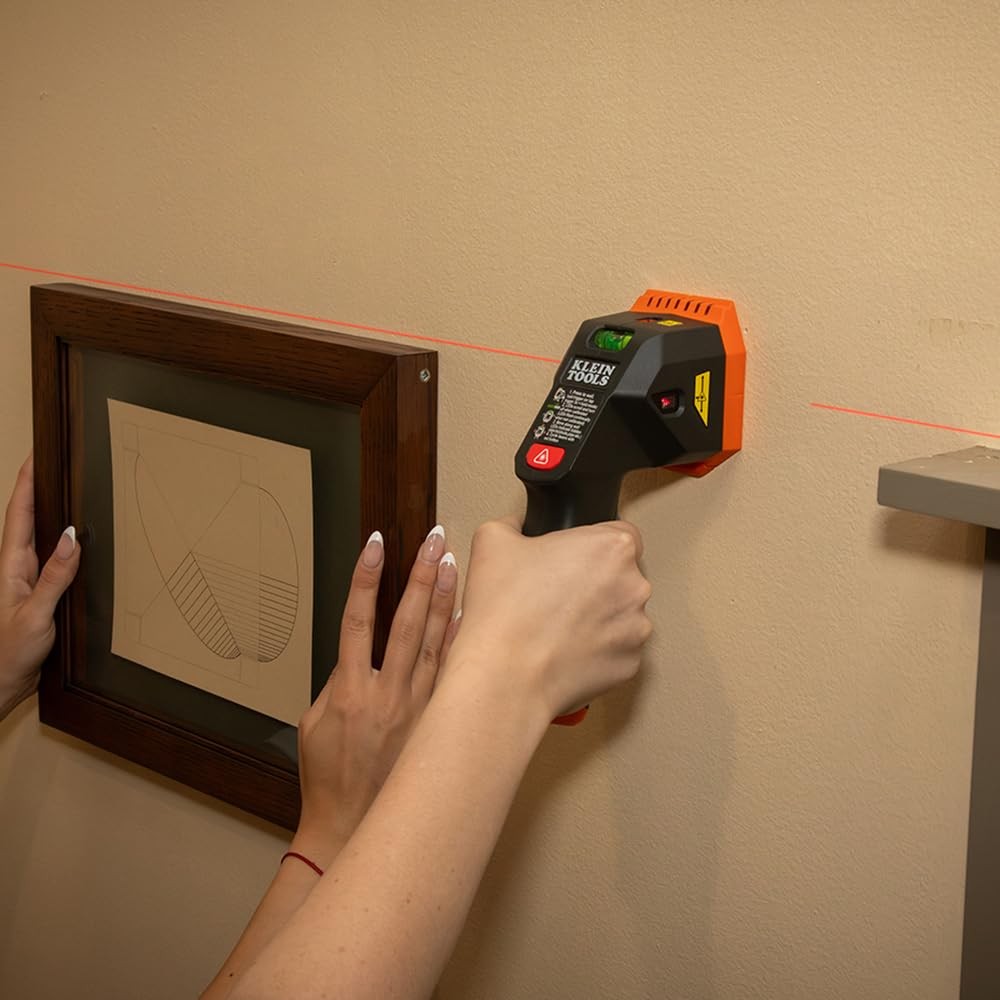 Klein Tools ESF150LL Electronic Stud Finder with Cross-Line Lasers, Bubble...