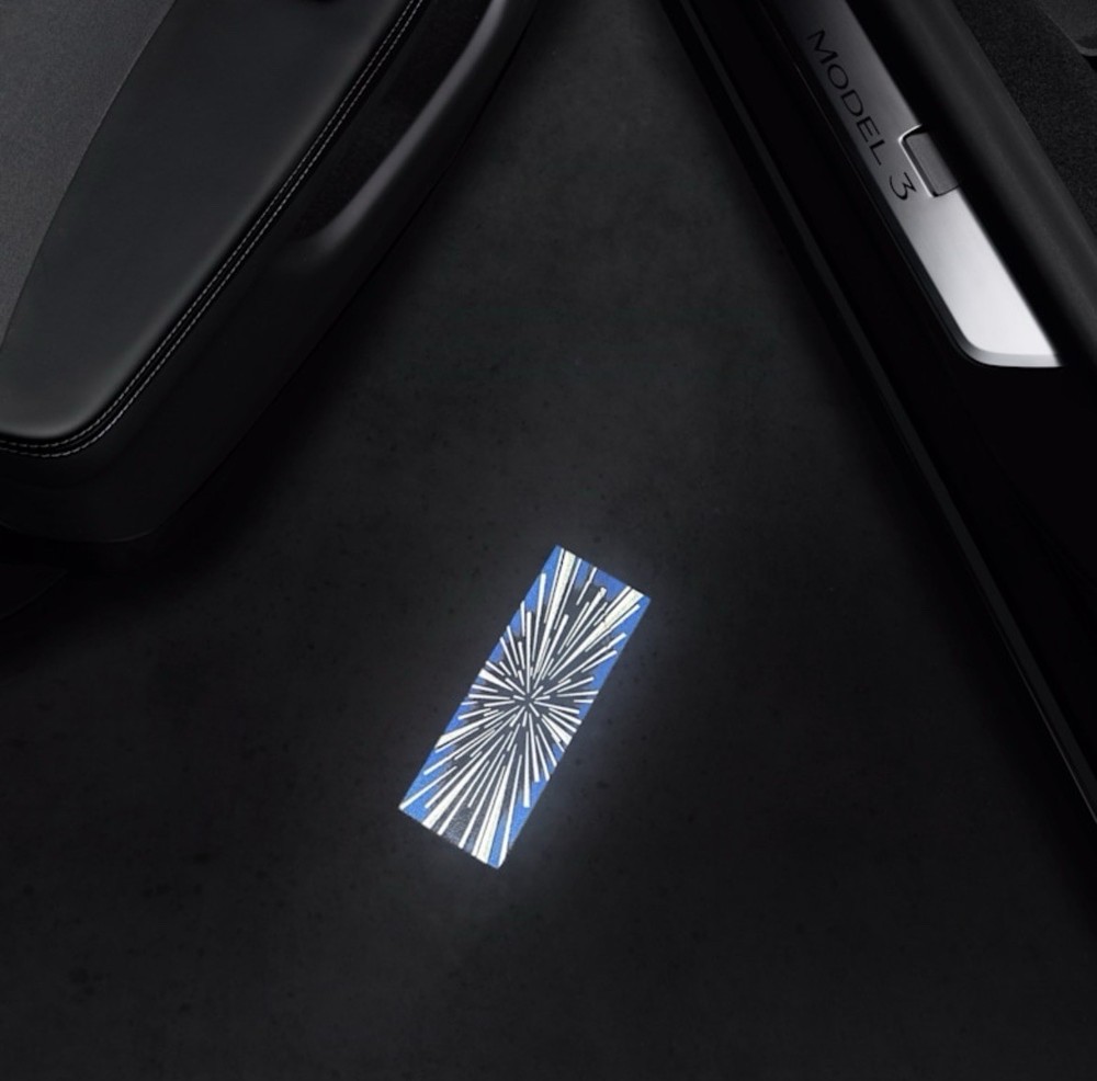 Tesla OEM Model 3 Performance Projection Lights Set Welcome Puddle