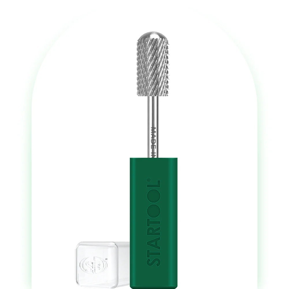 StarTool Nail Drill Bit - Round Top Large Barrel - Coarse - Silver
