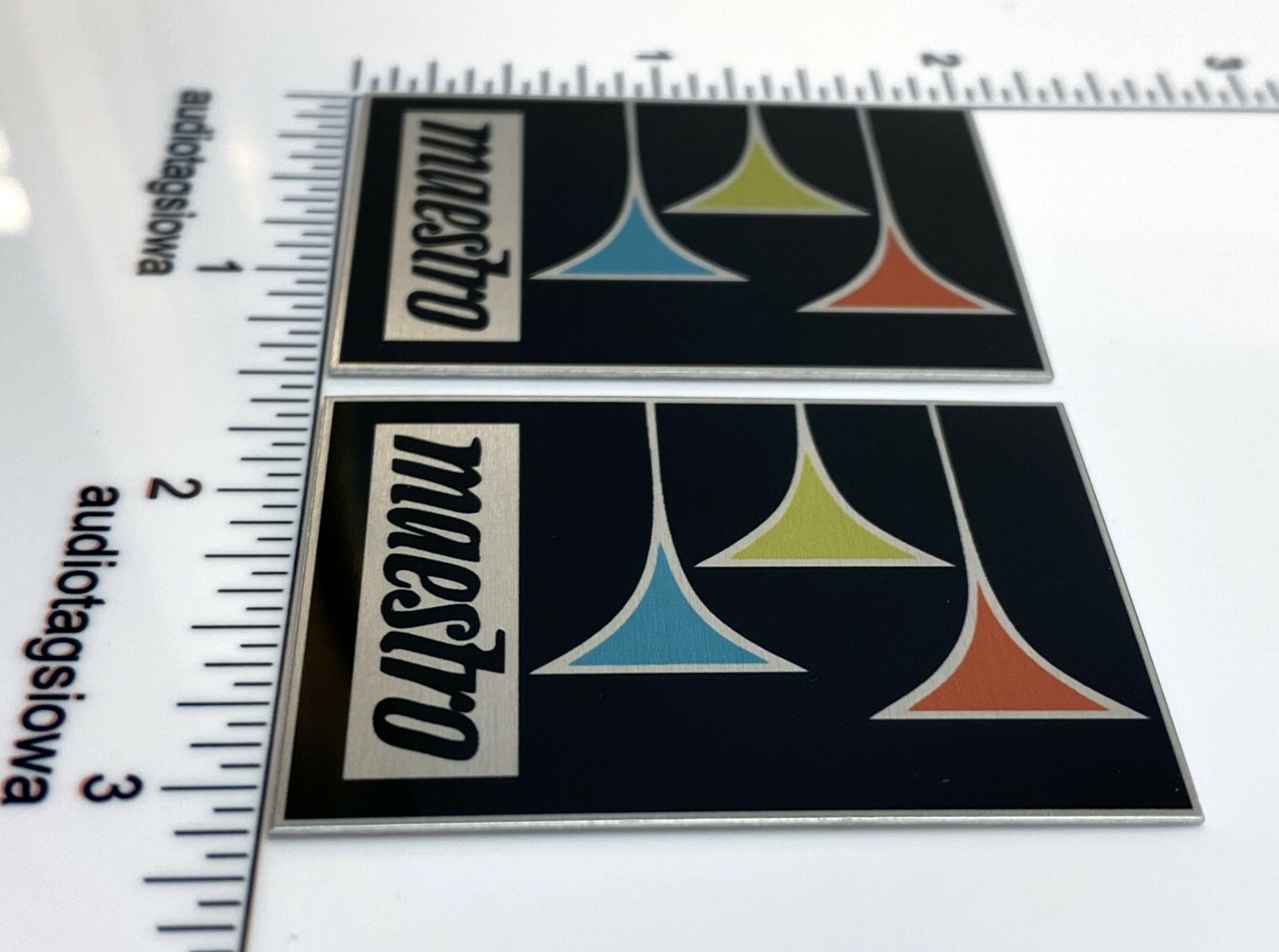 Echoplex Maestro EP-3 Badges Pair Custom Made Aluminum