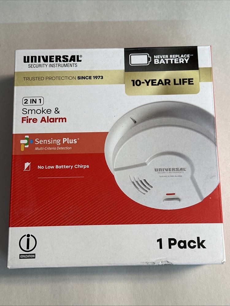 Universal Security Instruments Combination Alarm Smoke & Fire